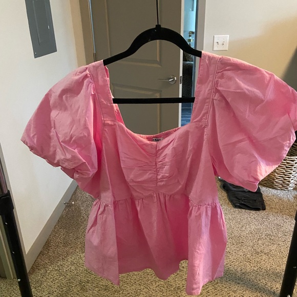 Women’s pink peplum top - Picture 1 of 2